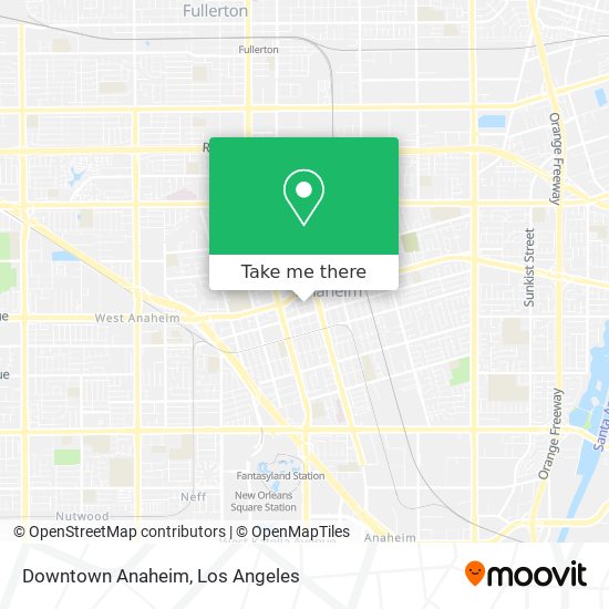 Downtown Anaheim map