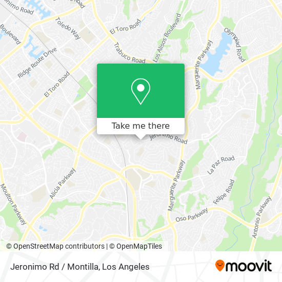 Jeronimo Rd / Montilla map