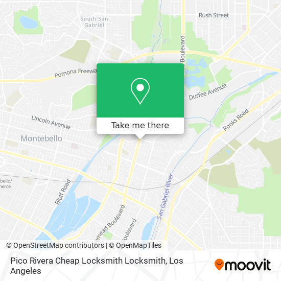 Mapa de Pico Rivera Cheap Locksmith Locksmith