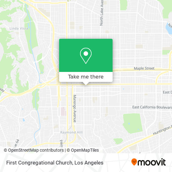 Mapa de First Congregational Church