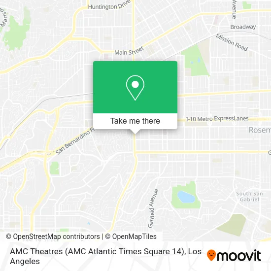 AMC Theatres (AMC Atlantic Times Square 14) map