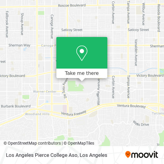 Mapa de Los Angeles Pierce College Aso