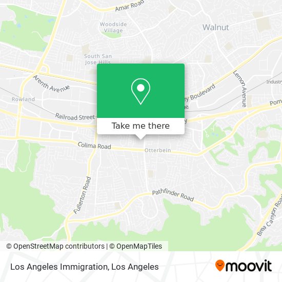 Mapa de Los Angeles Immigration