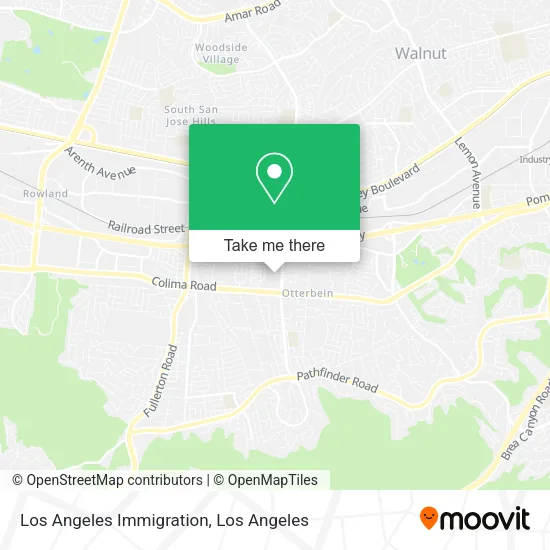 Los Angeles Immigration map