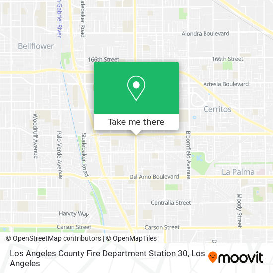 Mapa de Los Angeles County Fire Department Station 30