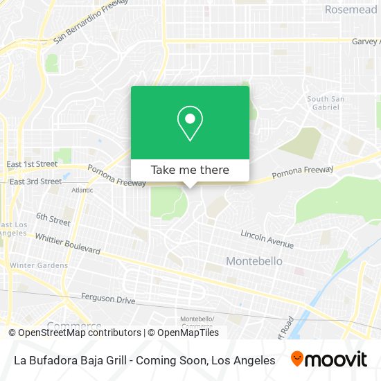 La Bufadora Baja Grill - Coming Soon map