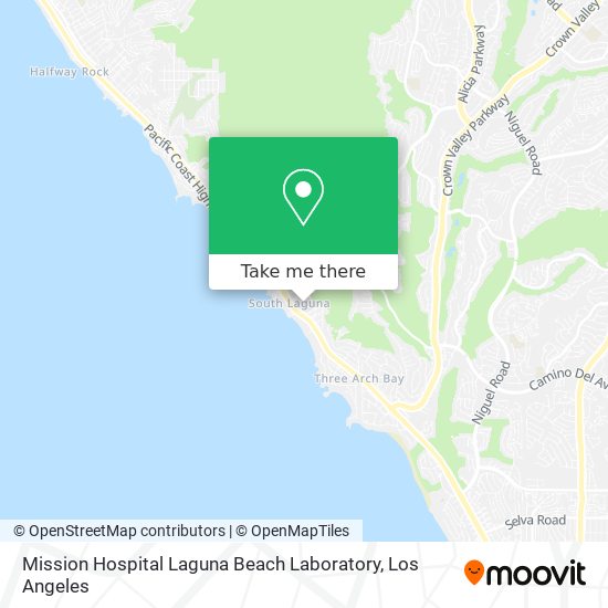 Mission Hospital Laguna Beach Laboratory map