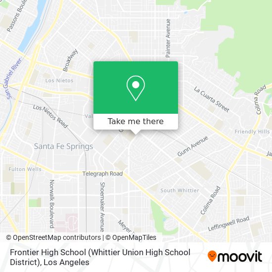 Frontier High School (Whittier Union High School District) map