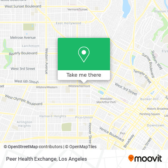 Peer Health Exchange map