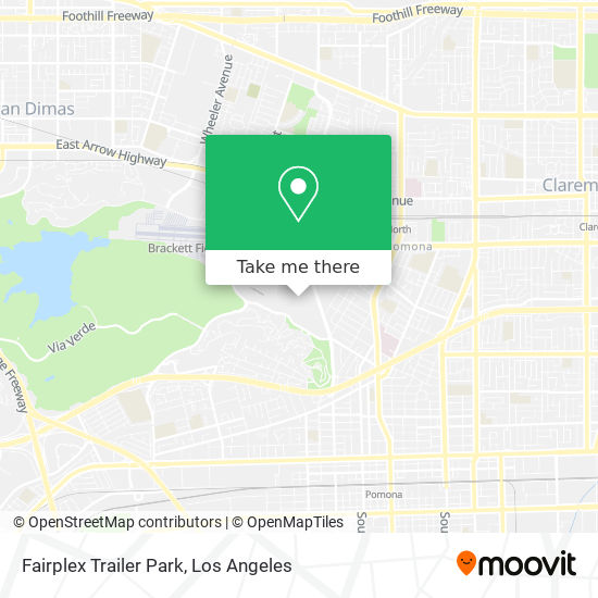 Fairplex Trailer Park map