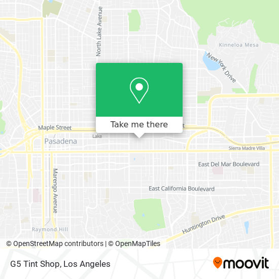 G5 Tint Shop map