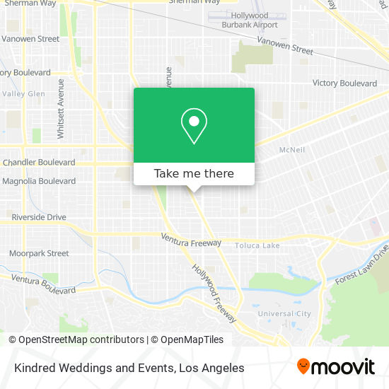 Kindred Weddings and Events map