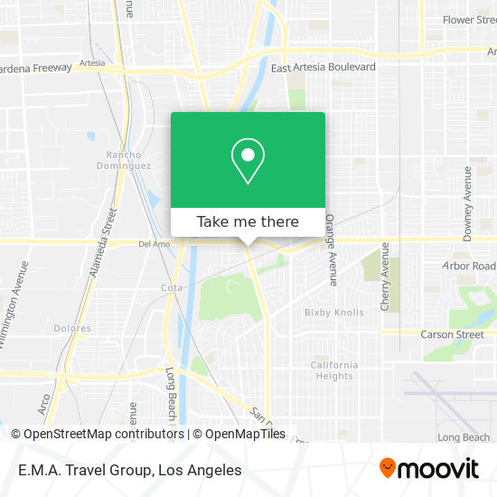 E.M.A. Travel Group map