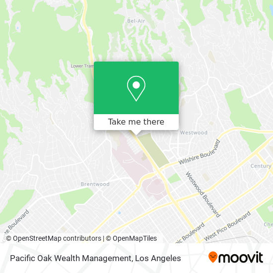 Mapa de Pacific Oak Wealth Management