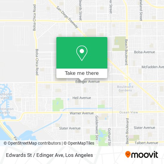 Mapa de Edwards St / Edinger Ave