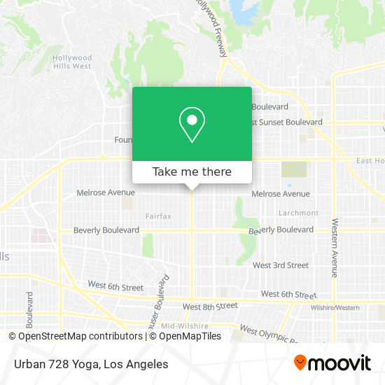 Urban 728 Yoga map