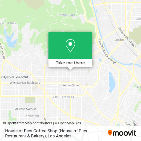 Mapa de House of Pies Coffee Shop (House of Pies Restaurant & Bakery)