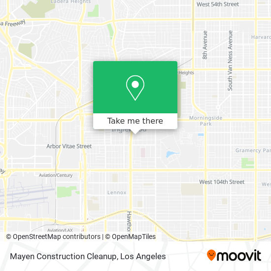 Mayen Construction Cleanup map
