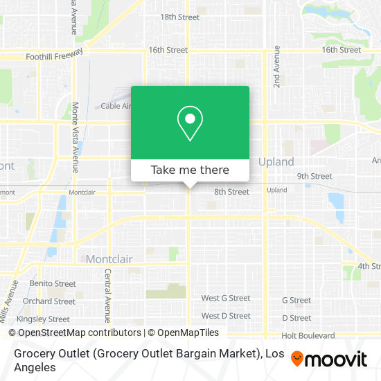 Mapa de Grocery Outlet (Grocery Outlet Bargain Market)