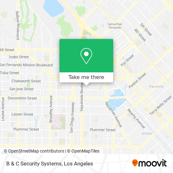 B & C Security Systems map