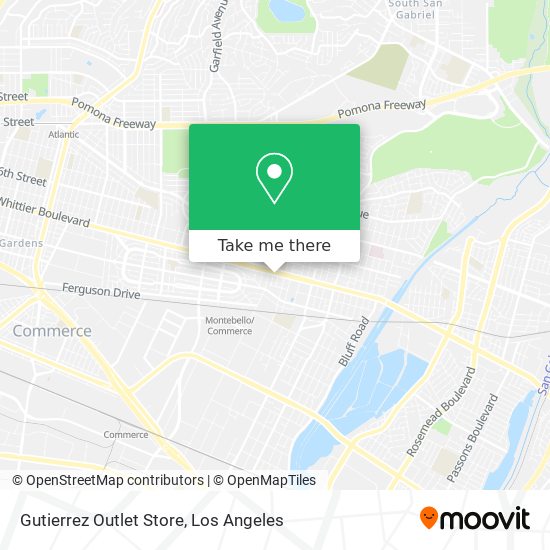 Mapa de Gutierrez Outlet Store