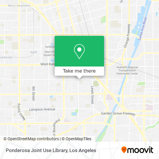 Mapa de Ponderosa Joint Use Library