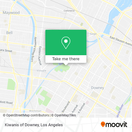 Mapa de Kiwanis of Downey