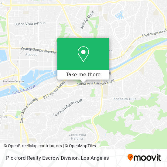 Mapa de Pickford Realty Escrow Division