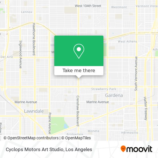 Mapa de Cyclops Motors Art Studio