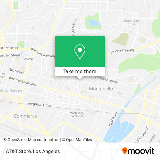 Mapa de AT&T Store