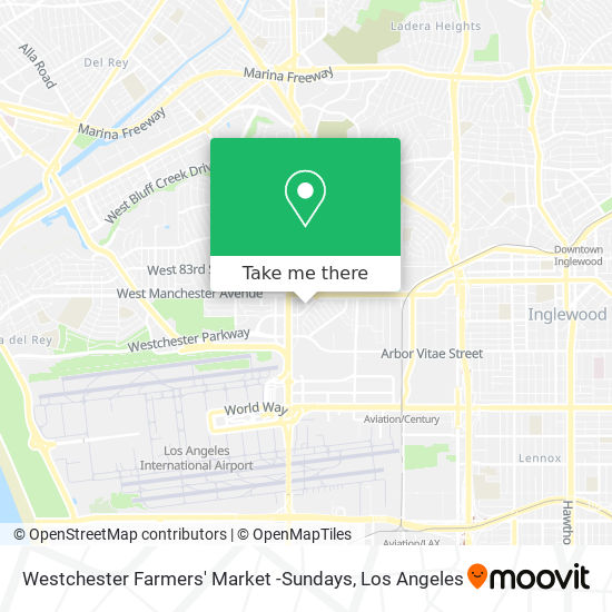 Mapa de Westchester Farmers' Market -Sundays