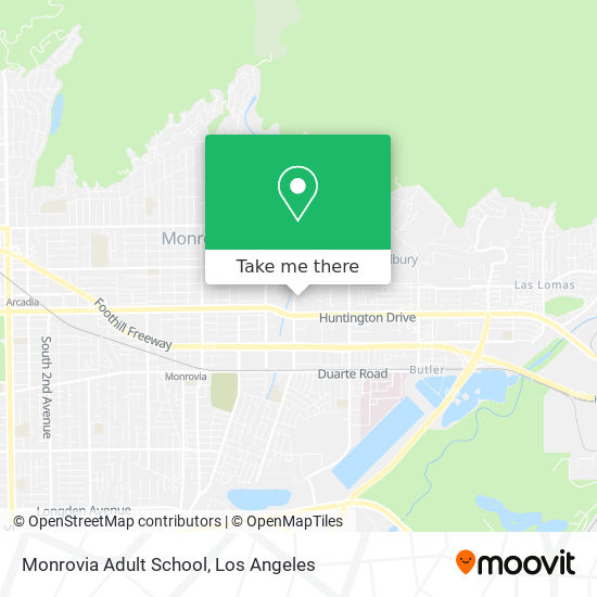 Monrovia Adult School map