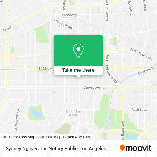 Mapa de Sydney Nguyen, the Notary Public