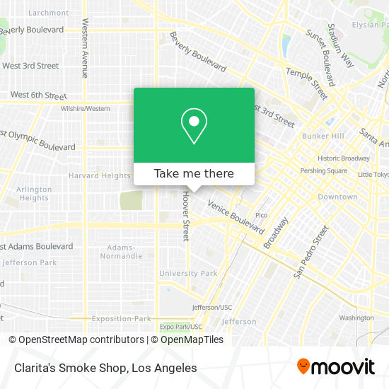 Mapa de Clarita's Smoke Shop