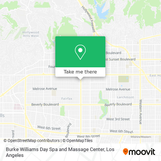 Mapa de Burke Williams Day Spa and Massage Center