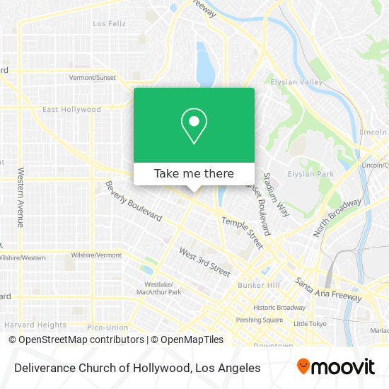 Mapa de Deliverance Church of Hollywood