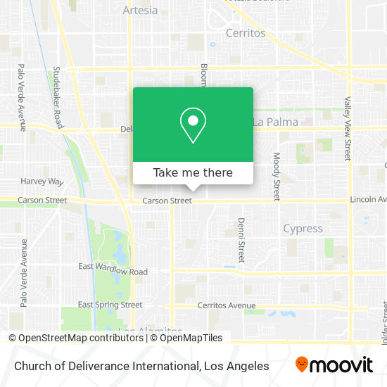 Mapa de Church of Deliverance International