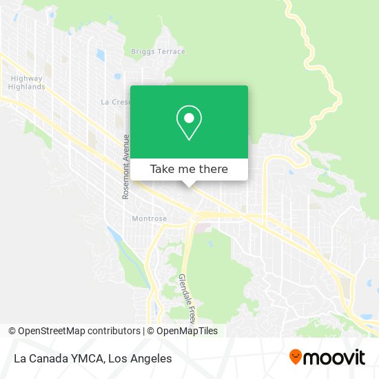 La Canada YMCA map