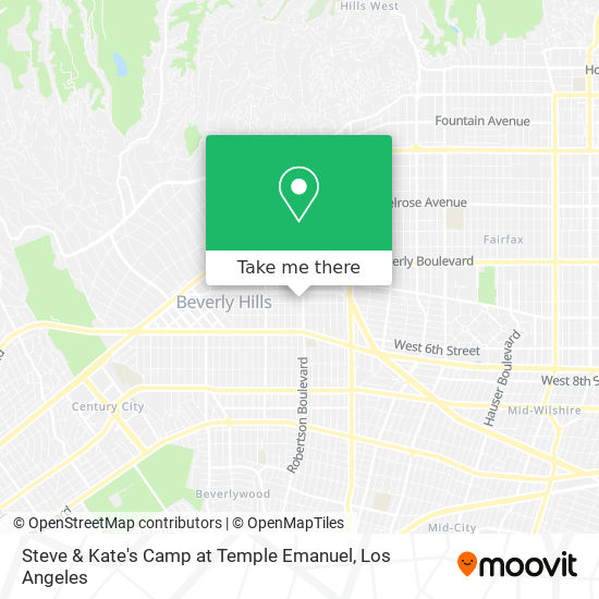 Steve & Kate's Camp at Temple Emanuel map