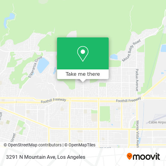 Mapa de 3291 N Mountain Ave