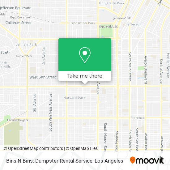 Mapa de Bins N Bins: Dumpster Rental Service