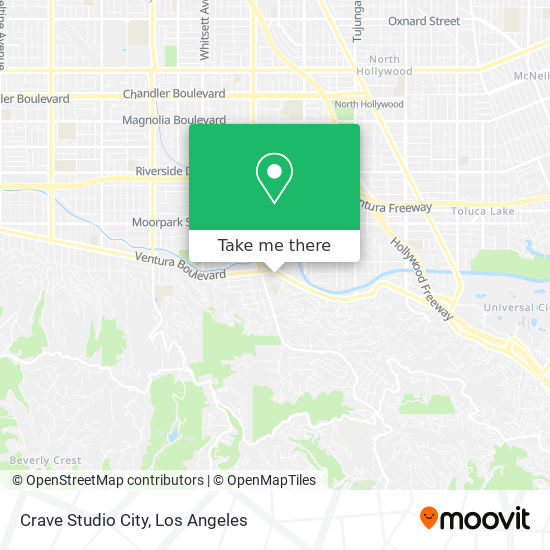 Crave Studio City map