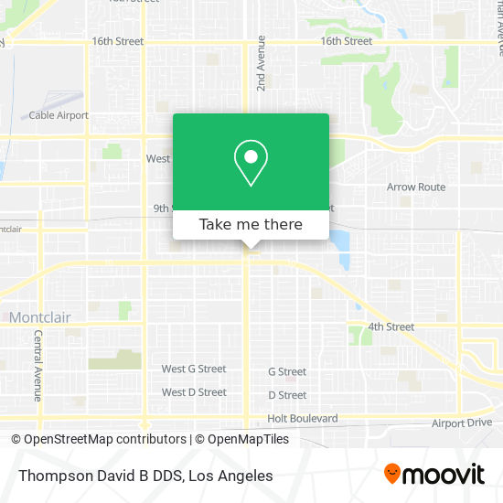 Thompson David B DDS map