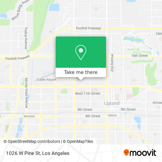 1026 W Pine St map