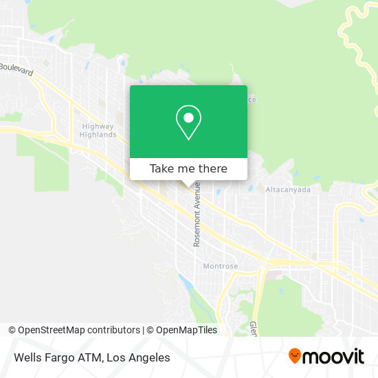 Mapa de Wells Fargo ATM