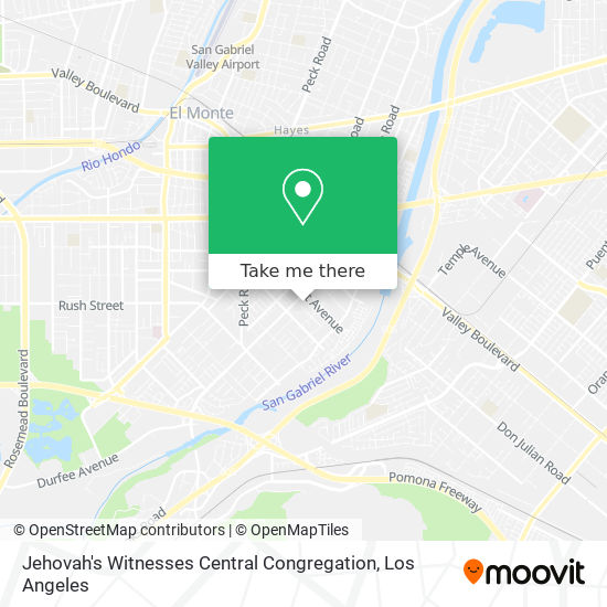 Jehovah's Witnesses Central Congregation map