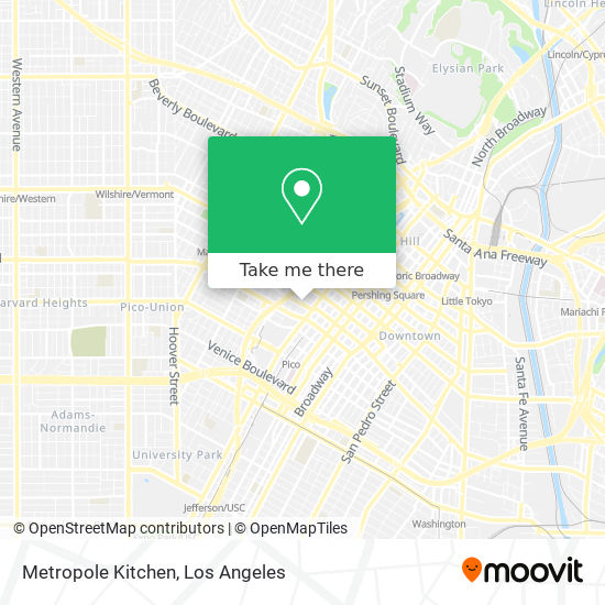 Metropole Kitchen map