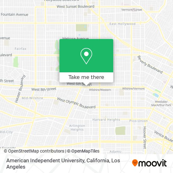 Mapa de American Independent University, California