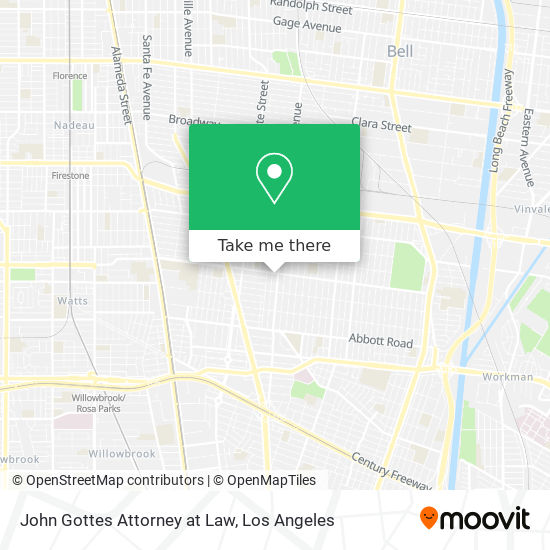 Mapa de John Gottes Attorney at Law