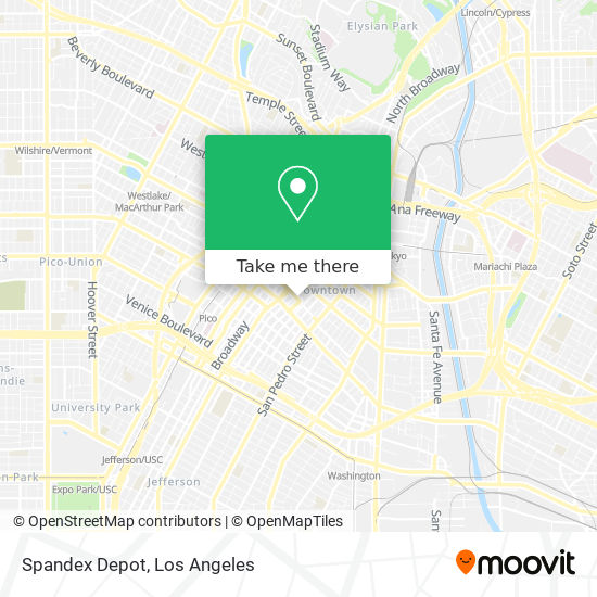 Mapa de Spandex Depot